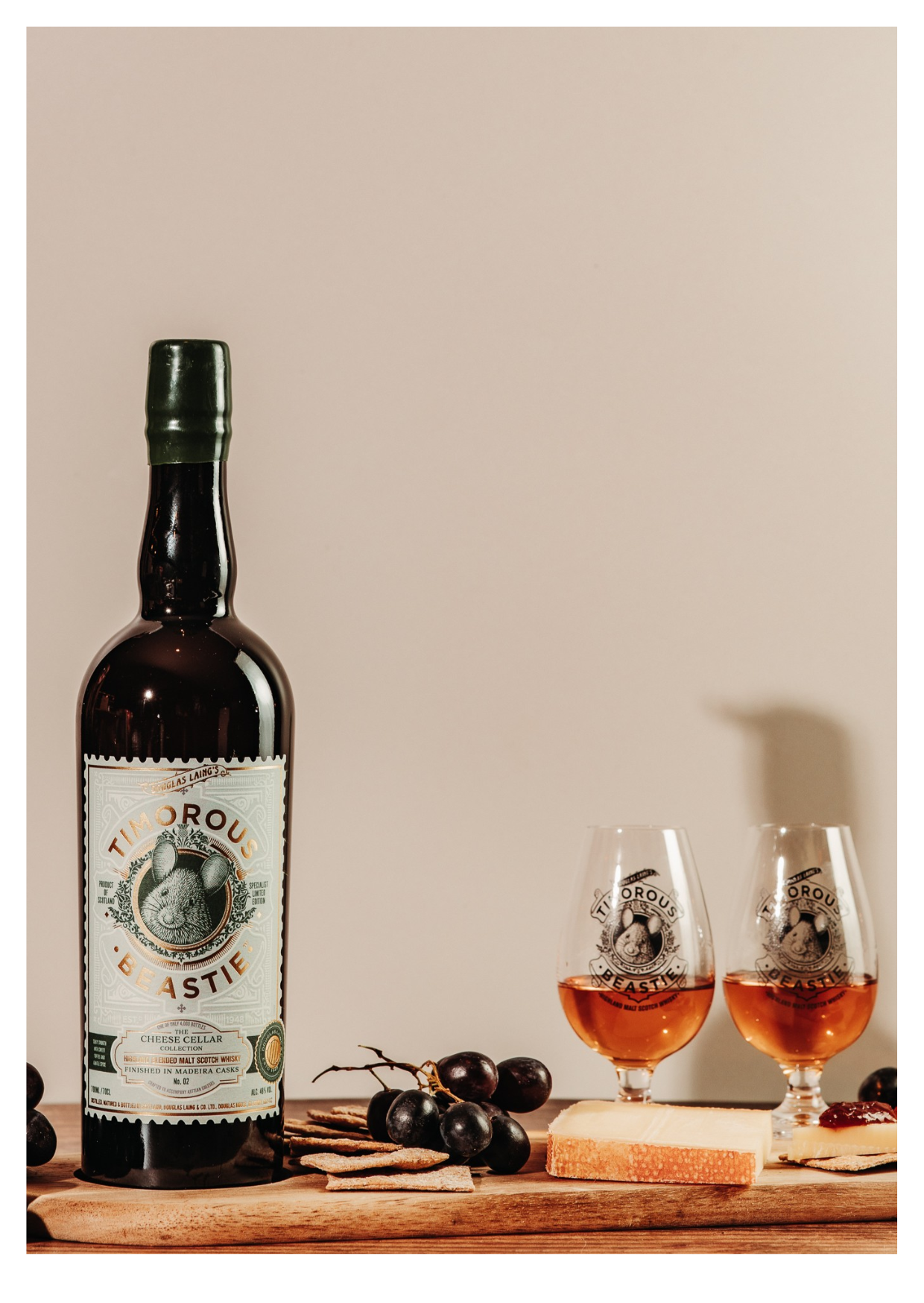 Timorous Beastie Highland Malt  ‘Cheese Cellar Collection’  Madeira Finish Limited Edition.