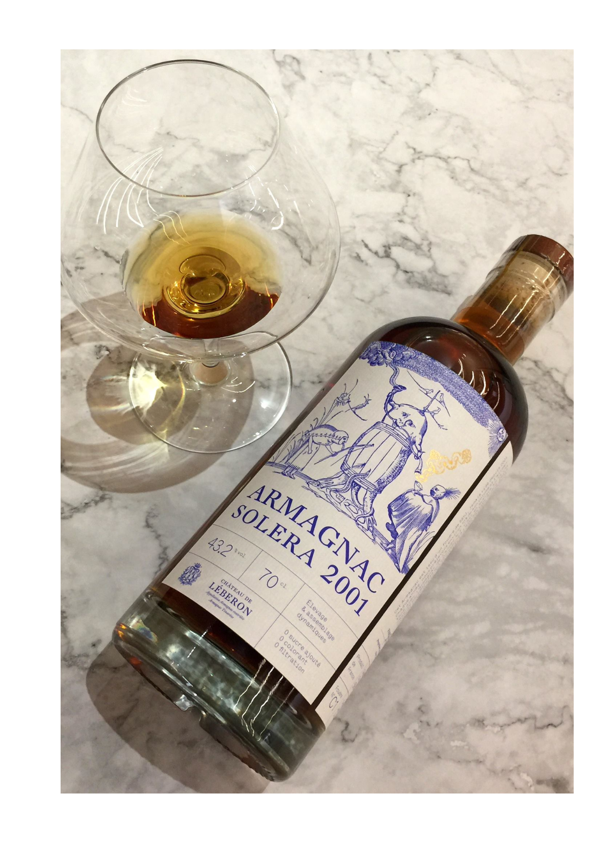 “The old ones educate the young ones.” --- Armagnac Chateau de Leberon (Solera) 2001